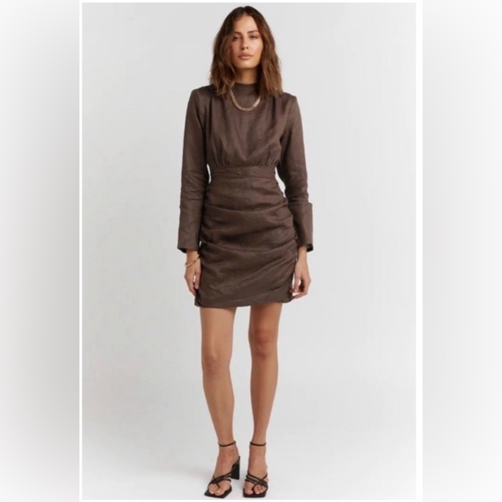 DISSH Maya dark chocolate dress